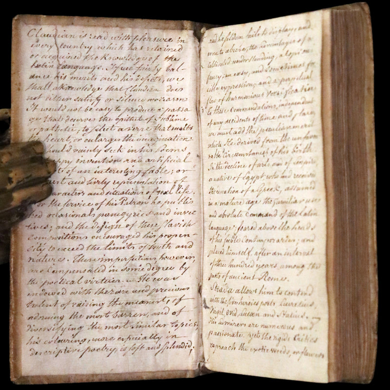 1674 Scarce Latin Vellum Book - Claudian's Latin Poetry of late antiquity - Emendatissima Poemata.