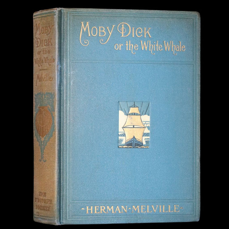 1922 Rare Book - Moby Dick, The White Whale by Herman Melville illustrated by Augustus Burnham Shute.