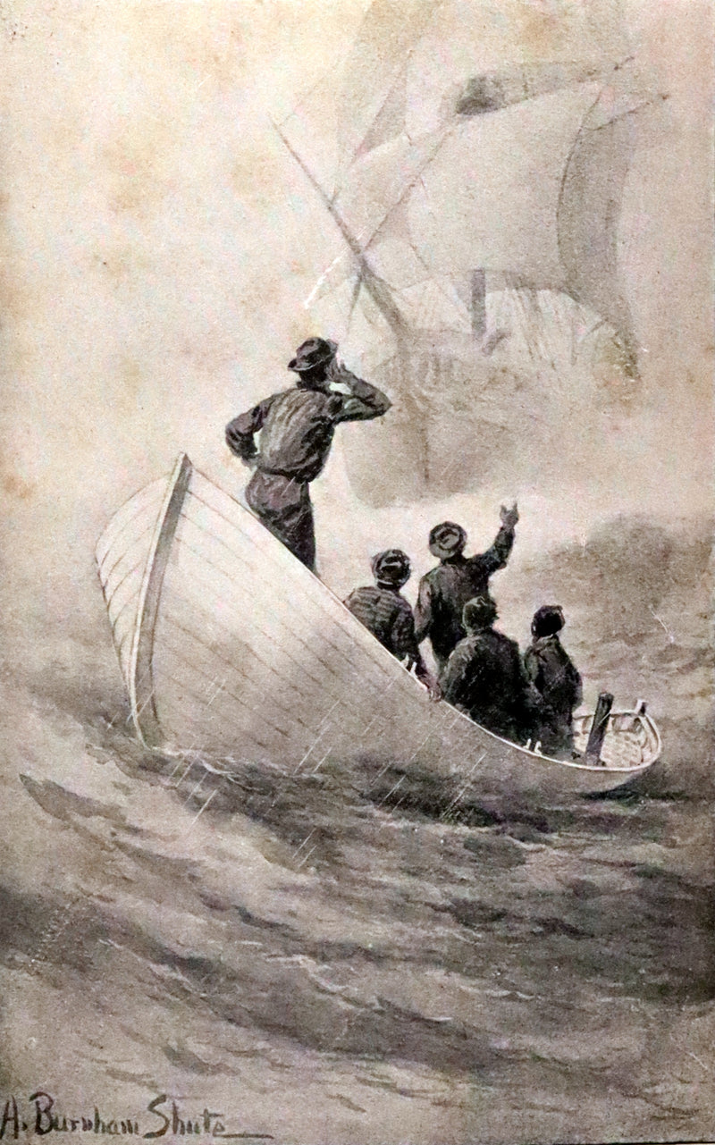1922 Rare Book - Moby Dick, The White Whale by Herman Melville illustrated by Augustus Burnham Shute.