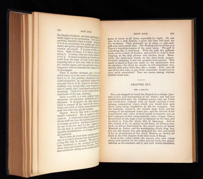1922 Rare Book - Moby Dick, The White Whale by Herman Melville illustrated by Augustus Burnham Shute.