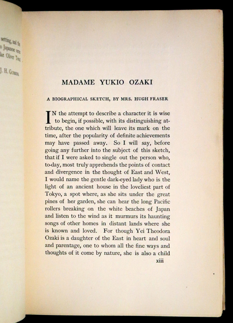 1909 First Edition - Warriors of Old Japan and Other Stories by Yei Theodora Ozak.