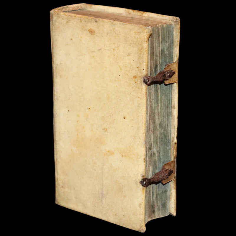 1658 Scarce Latin Vellum Book with Clasps - Jesuit Samuel Laberhittel Work, The Science of Salvation.