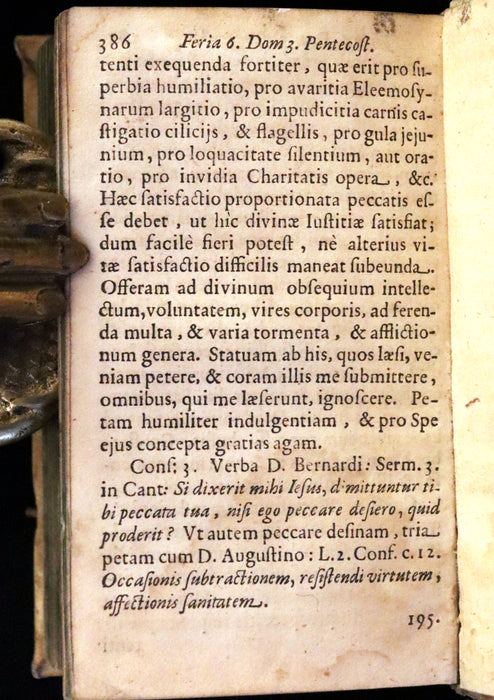 1658 Scarce Latin Vellum Book with Clasps - Jesuit Samuel Laberhittel Work, The Science of Salvation.