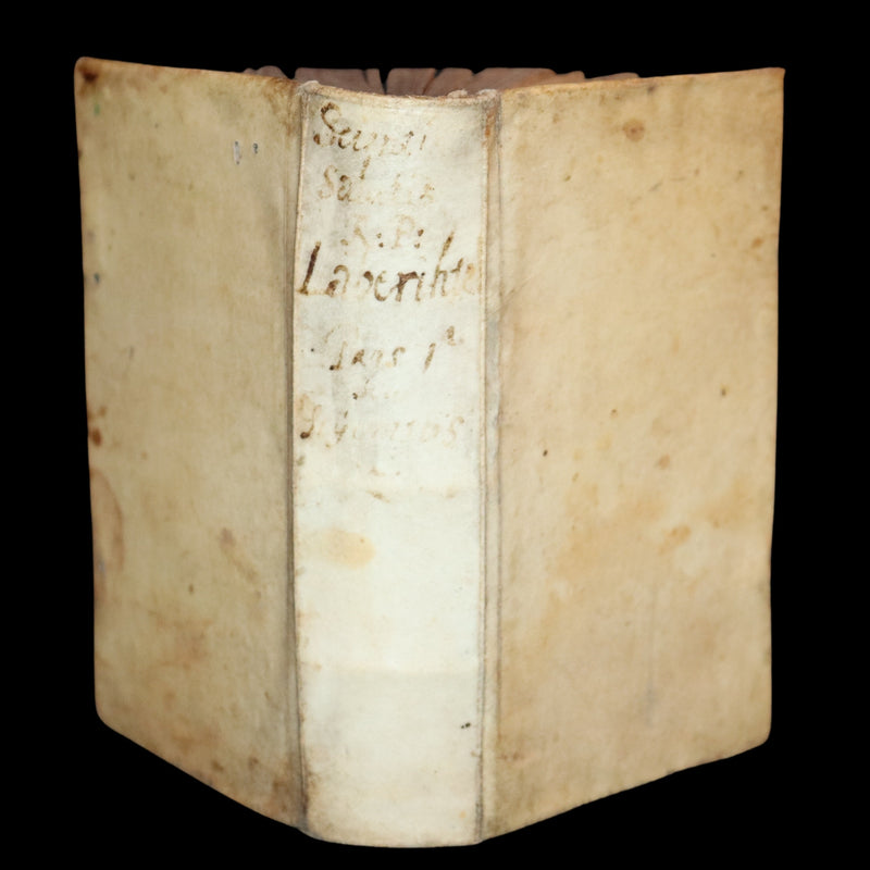 1658 Scarce Latin Vellum Book with Clasps - Jesuit Samuel Laberhittel Work, The Science of Salvation.