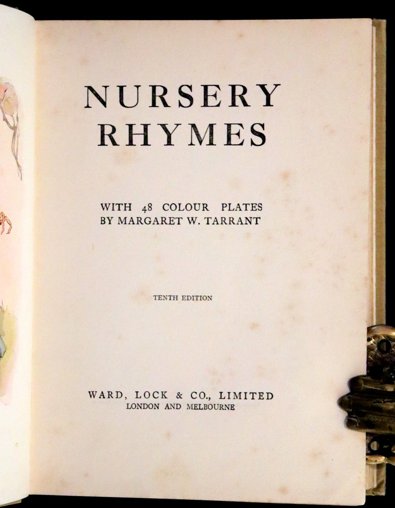 1925 Rare Book - Nursery Rhyme illustrated by Margaret W. Tarrant