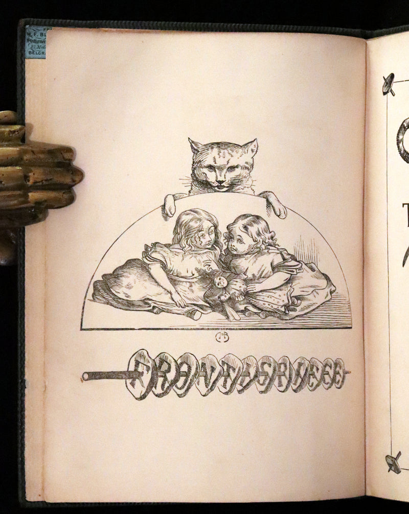 1860 Scarce First Edition - The Nine Lives of a Cat - Tale of Wonder illustrated by Charles H. Bennett.