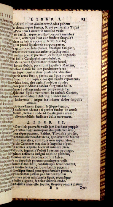 1631 Rare Latin Book - Silius Italicus War Against Hannibal, Second Punic War's Poem.