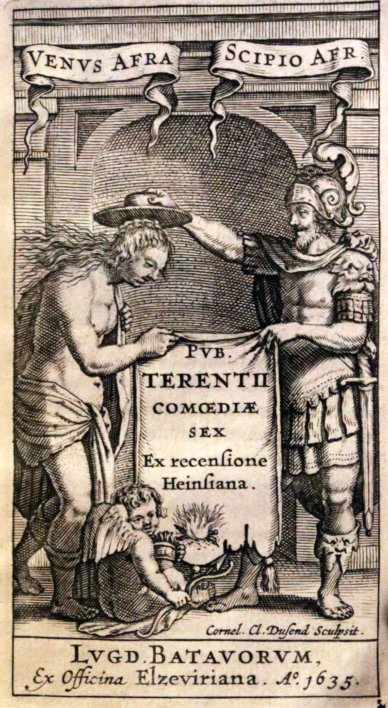 1635 Rare Latin Book - Terence's Comedies - Publii Terentii Comœdiæ Sex: Ex Recensione Heinsiana.
