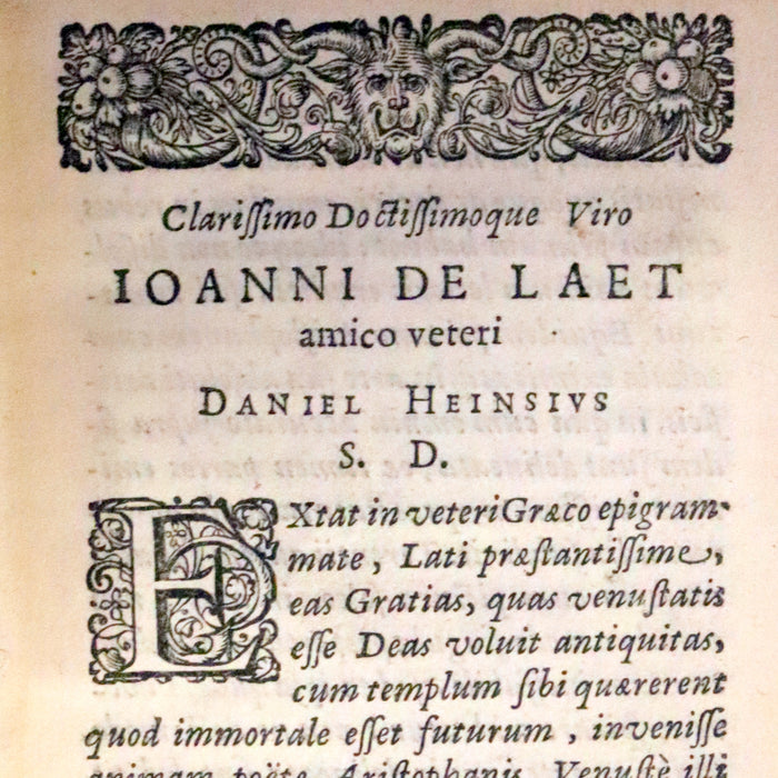 1635 Rare Latin Book - Terence's Comedies - Publii Terentii Comœdiæ Sex: Ex Recensione Heinsiana.