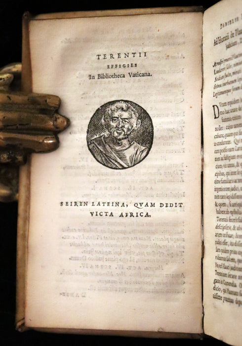 1635 Rare Latin Book - Terence's Comedies - Publii Terentii Comœdiæ Sex: Ex Recensione Heinsiana.