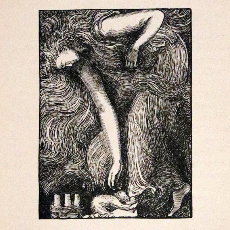 1900 Rare Book - At the Back of the North Wind by George MacDonald illustrated by Arthur Hughes.