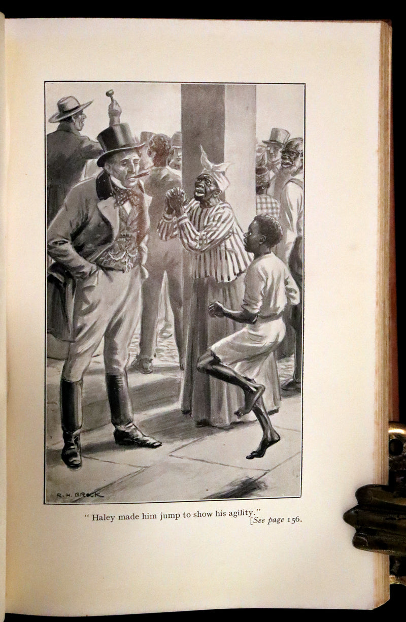 1920 Rare Book - Uncle Tom's Cabin by Harriet Beecher Stowe illustrated by Richard Henry Brock.