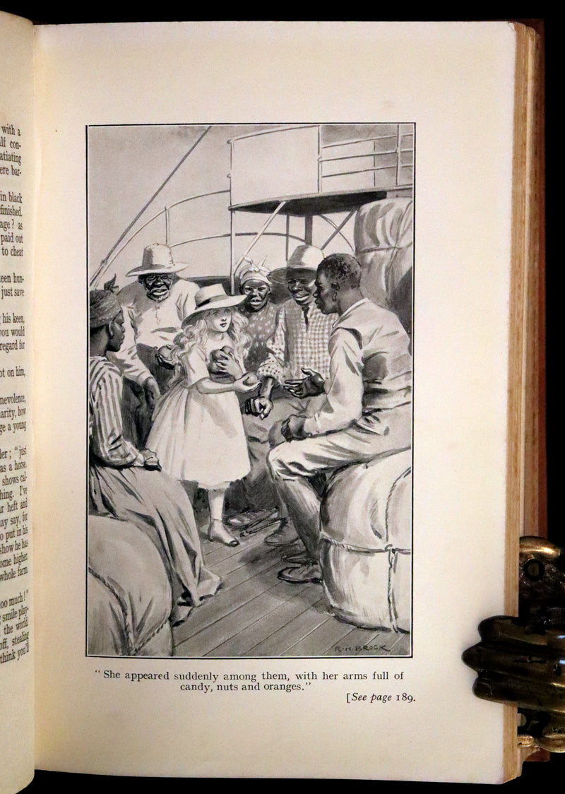 1920 Rare Book - Uncle Tom's Cabin by Harriet Beecher Stowe illustrated by Richard Henry Brock.