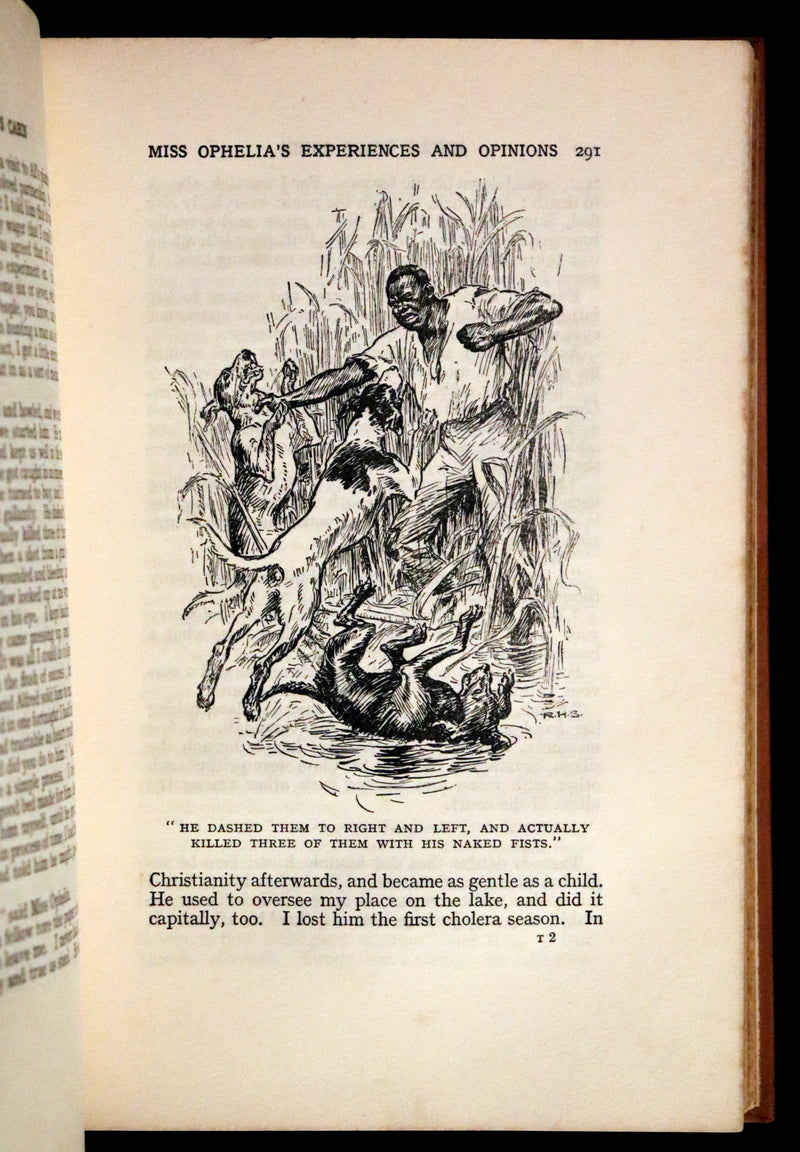1920 Rare Book - Uncle Tom's Cabin by Harriet Beecher Stowe illustrated by Richard Henry Brock.