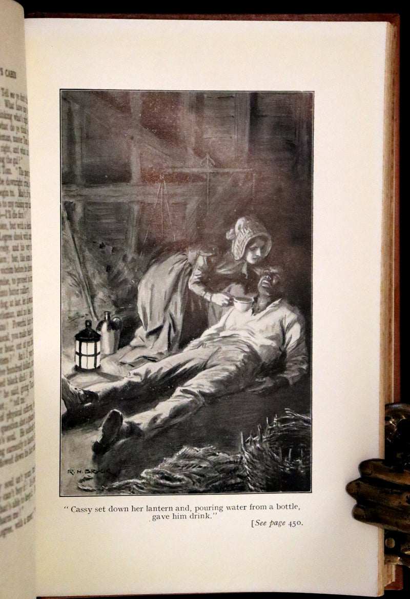 1920 Rare Book - Uncle Tom's Cabin by Harriet Beecher Stowe illustrated by Richard Henry Brock.