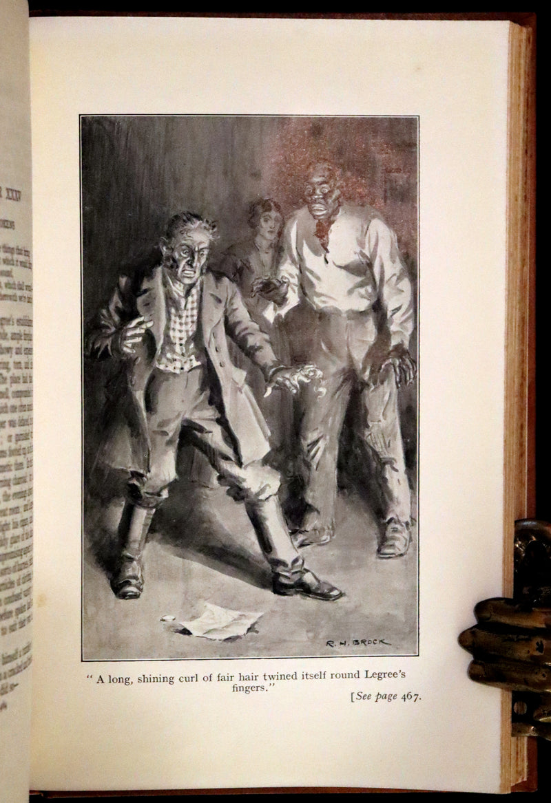 1920 Rare Book - Uncle Tom's Cabin by Harriet Beecher Stowe illustrated by Richard Henry Brock.