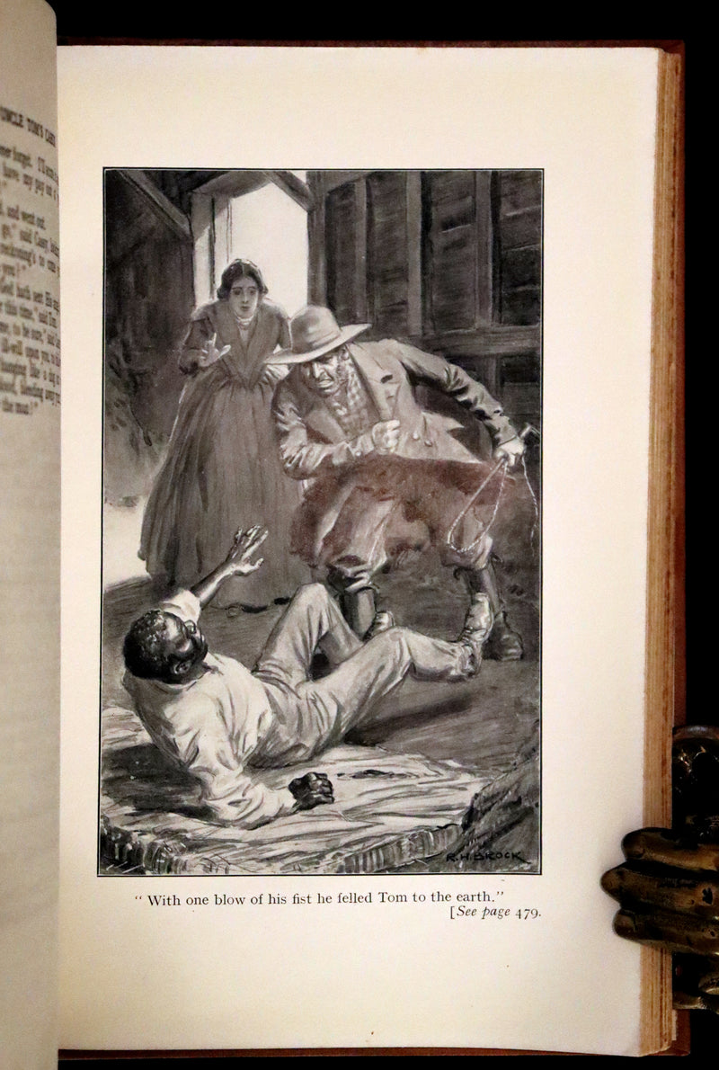 1920 Rare Book - Uncle Tom's Cabin by Harriet Beecher Stowe illustrated by Richard Henry Brock.