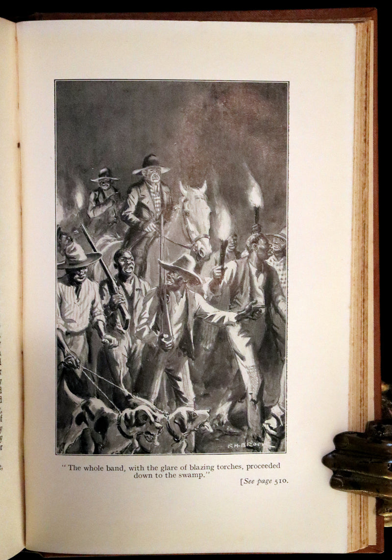 1920 Rare Book - Uncle Tom's Cabin by Harriet Beecher Stowe illustrated by Richard Henry Brock.