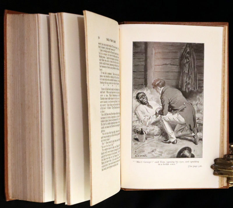 1920 Rare Book - Uncle Tom's Cabin by Harriet Beecher Stowe illustrated by Richard Henry Brock.