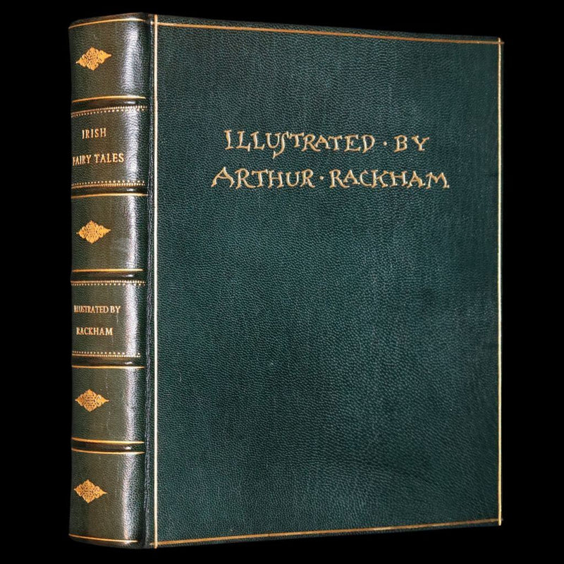 1920 First Edition in Morocco Binding - Irish Fairy Tales illustrated by Arthur Rackham.