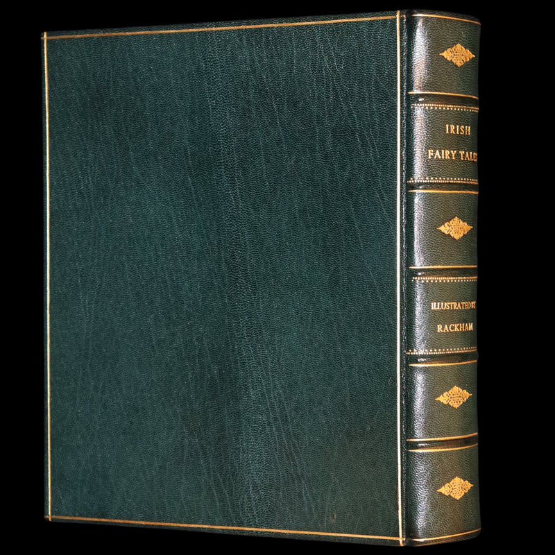 1920 First Edition in Morocco Binding - Irish Fairy Tales illustrated by Arthur Rackham.