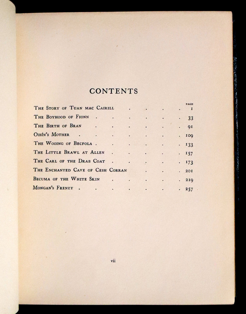 1920 First Edition in Morocco Binding - Irish Fairy Tales illustrated by Arthur Rackham.
