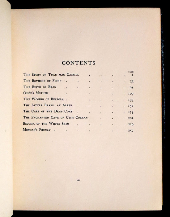 1920 First Edition in Morocco Binding - Irish Fairy Tales illustrated by Arthur Rackham.