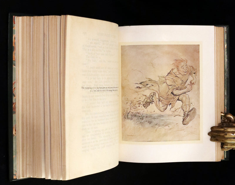 1920 First Edition in Morocco Binding - Irish Fairy Tales illustrated by Arthur Rackham.