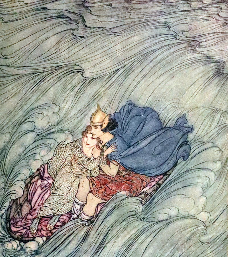 1920 First Edition in Morocco Binding - Irish Fairy Tales illustrated by Arthur Rackham.