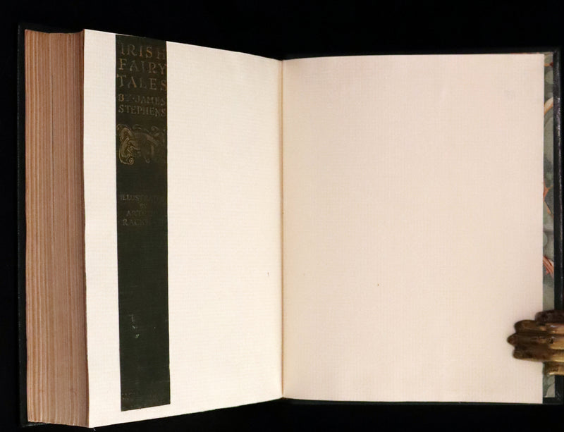 1920 First Edition in Morocco Binding - Irish Fairy Tales illustrated by Arthur Rackham.