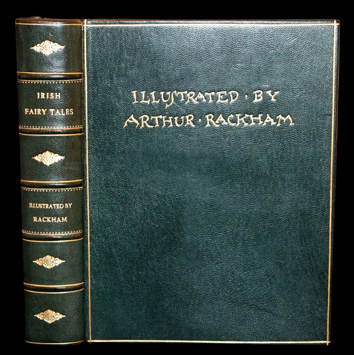 1920 First Edition in Morocco Binding - Irish Fairy Tales illustrated by Arthur Rackham.