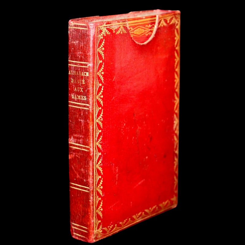 1813 Scarce Romantic French Book - Chansonnier dedie aux Dames - Almanac and Song book.