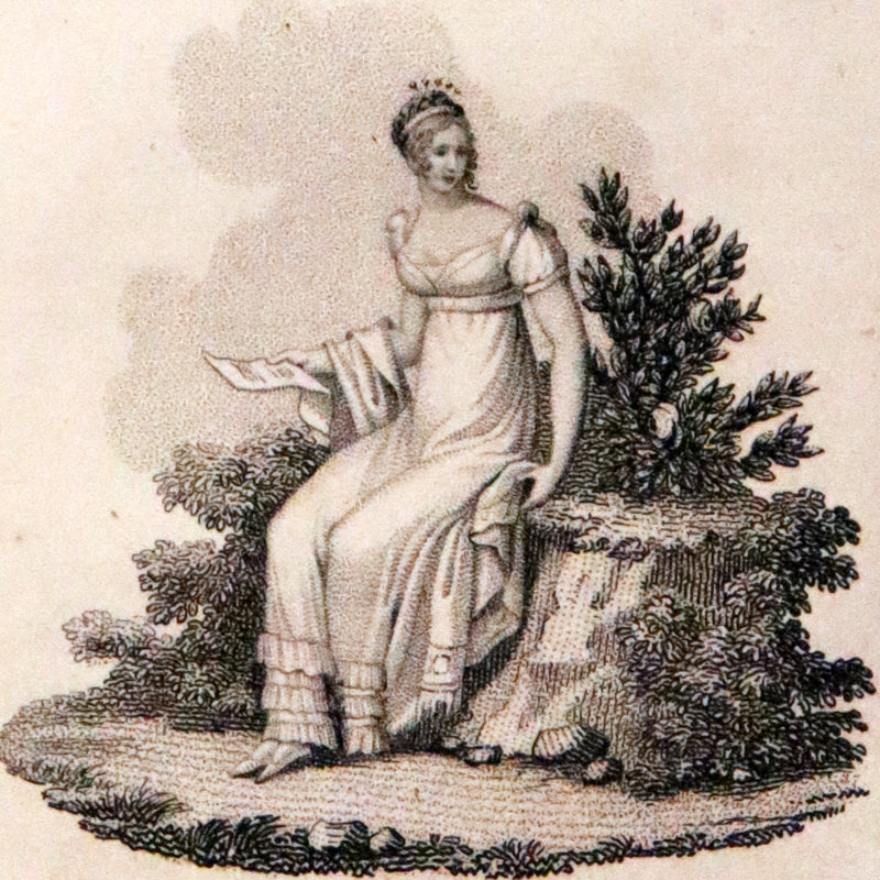 1813 Scarce Romantic French Book - Chansonnier dedie aux Dames - Almanac and Song book.