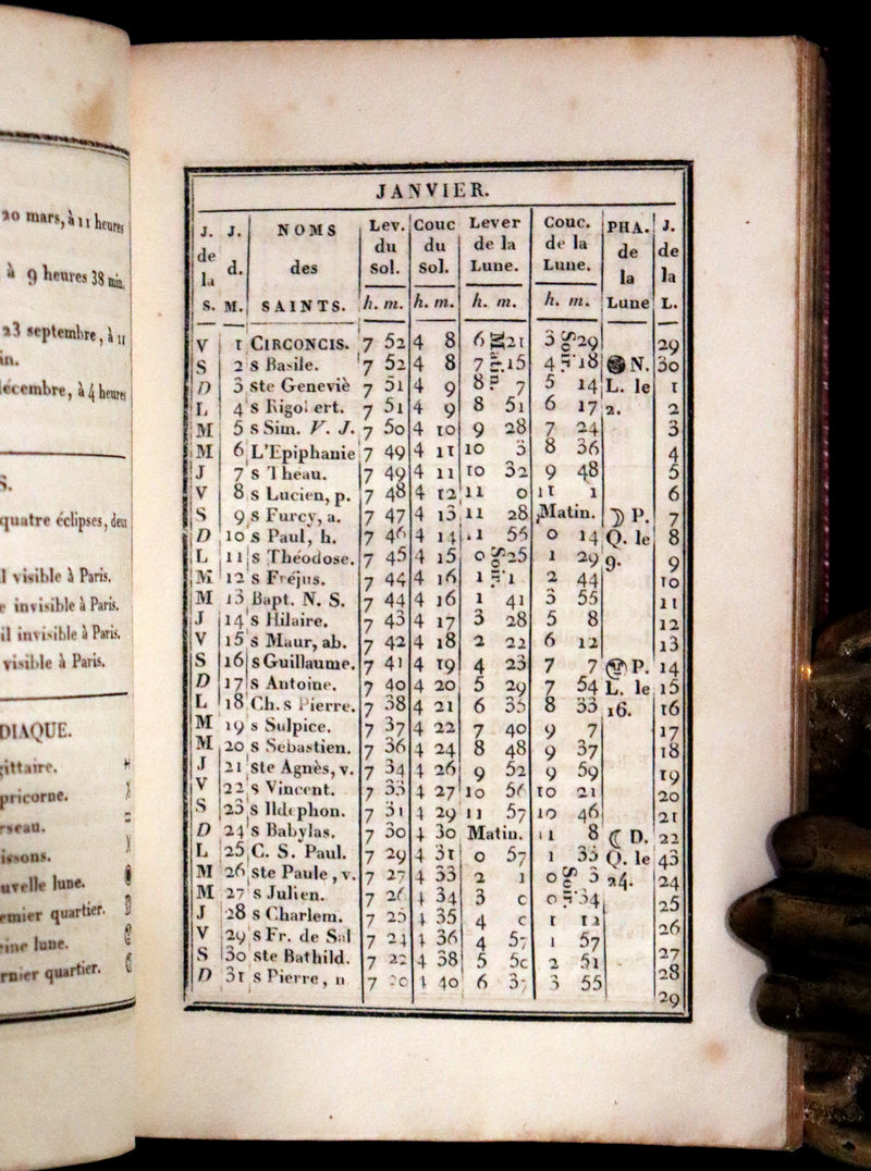 1813 Scarce Romantic French Book - Chansonnier dedie aux Dames - Almanac and Song book.