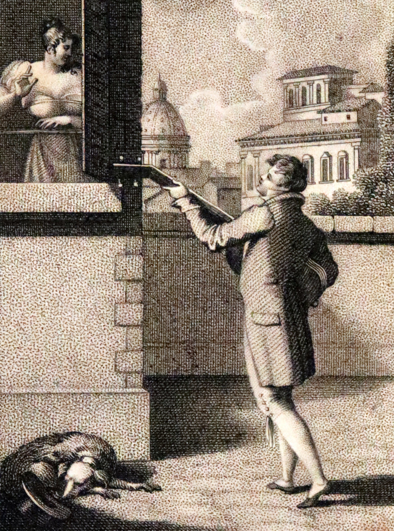 1813 Scarce Romantic French Book - Chansonnier dedie aux Dames - Almanac and Song book.