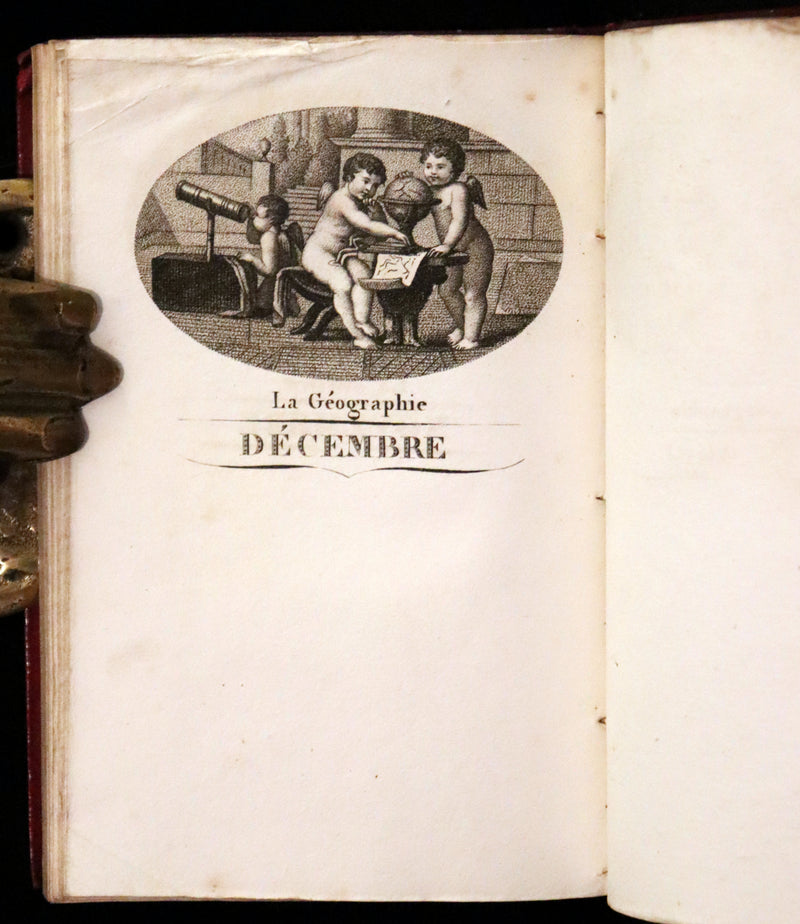 1813 Scarce Romantic French Book - Chansonnier dedie aux Dames - Almanac and Song book.