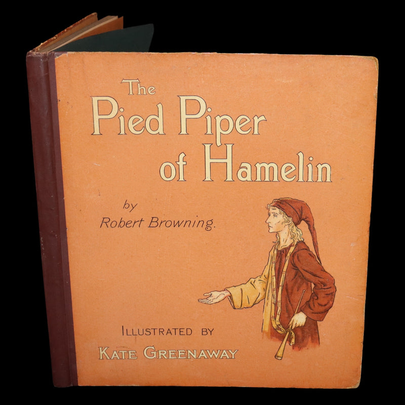 1888 Rare First Edition illustrated by Kate Greenaway - The Pied Piper of Hamelin by Robert Browning.