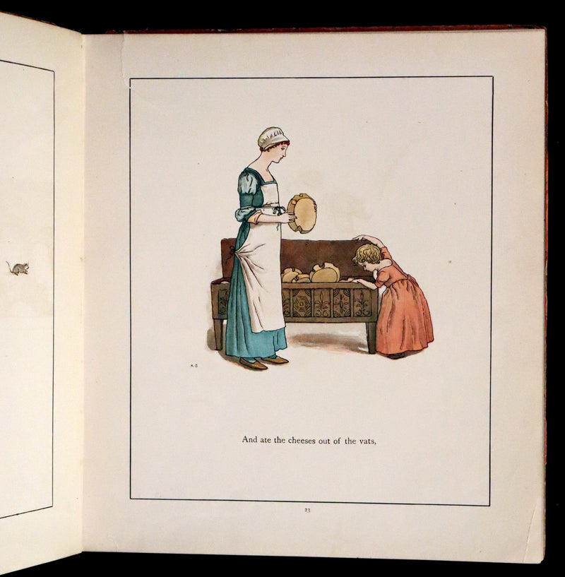 1888 Rare First Edition illustrated by Kate Greenaway - The Pied Piper of Hamelin by Robert Browning.