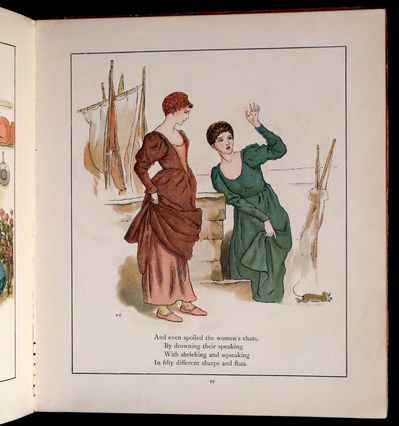 1888 Rare First Edition illustrated by Kate Greenaway - The Pied Piper of Hamelin by Robert Browning.