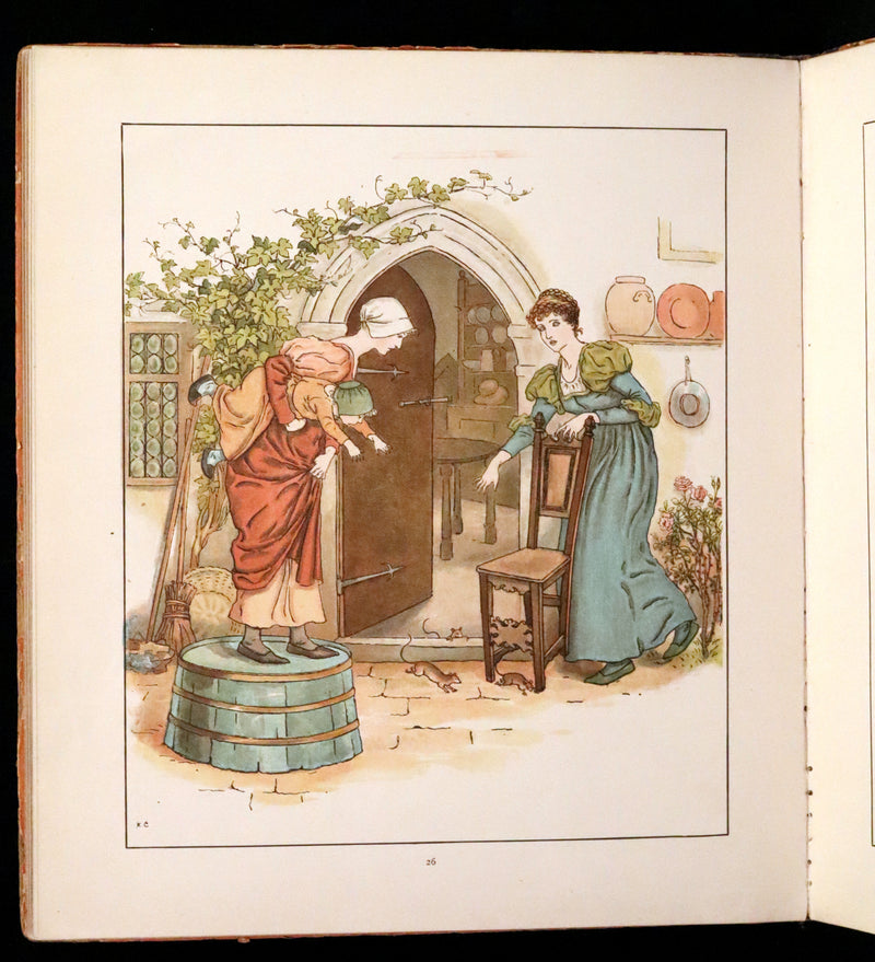 1888 Rare First Edition illustrated by Kate Greenaway - The Pied Piper of Hamelin by Robert Browning.