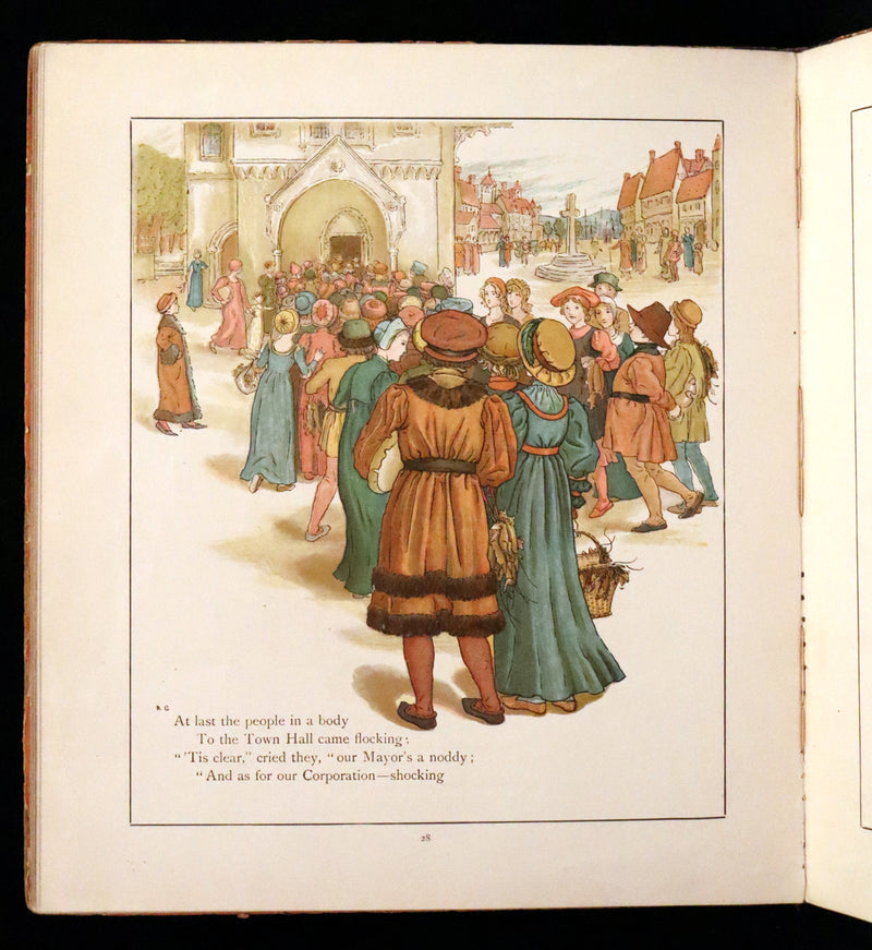 1888 Rare First Edition illustrated by Kate Greenaway - The Pied Piper of Hamelin by Robert Browning.