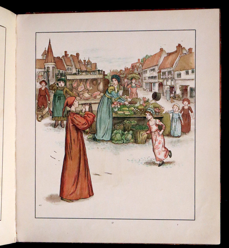 1888 Rare First Edition illustrated by Kate Greenaway - The Pied Piper of Hamelin by Robert Browning.
