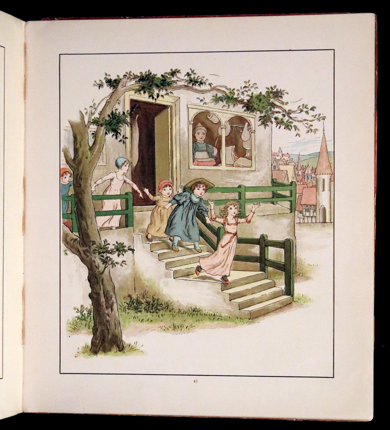 1888 Rare First Edition illustrated by Kate Greenaway - The Pied Piper of Hamelin by Robert Browning.