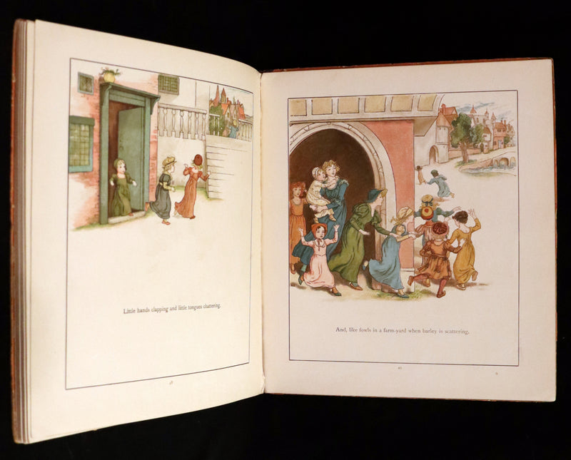 1888 Rare First Edition illustrated by Kate Greenaway - The Pied Piper of Hamelin by Robert Browning.