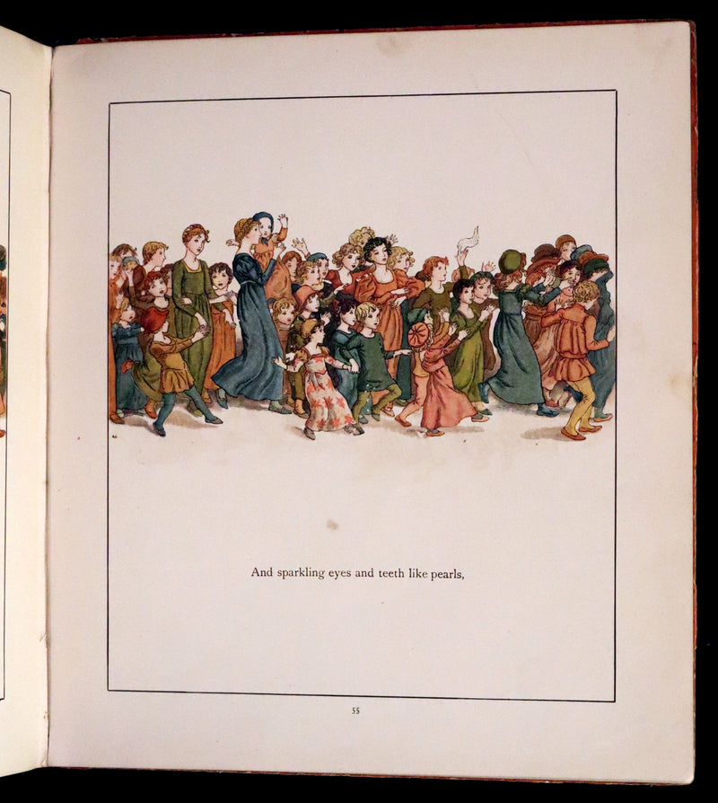 1888 Rare First Edition illustrated by Kate Greenaway - The Pied Piper of Hamelin by Robert Browning.