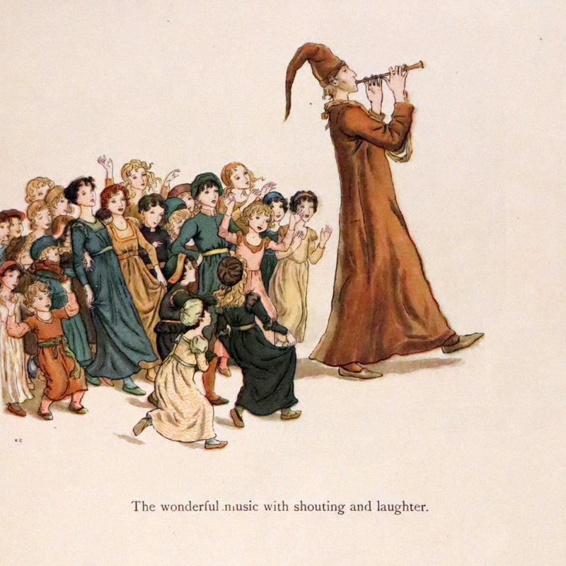 1888 Rare First Edition illustrated by Kate Greenaway - The Pied Piper of Hamelin by Robert Browning.
