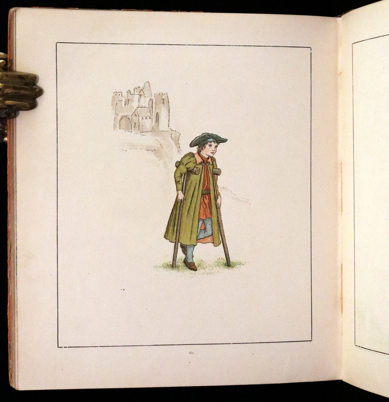 1888 Rare First Edition illustrated by Kate Greenaway - The Pied Piper of Hamelin by Robert Browning.