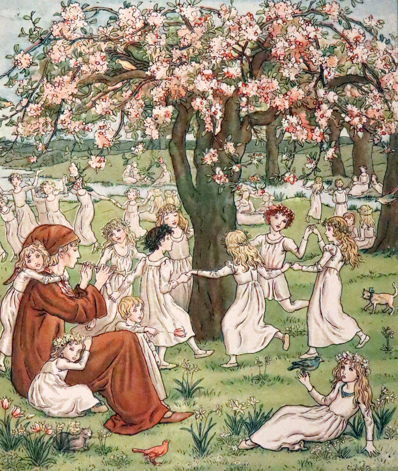 1888 Rare First Edition illustrated by Kate Greenaway - The Pied Piper of Hamelin by Robert Browning.