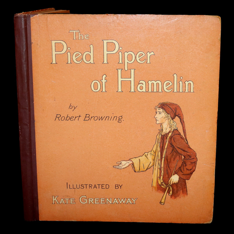 1888 Rare First Edition illustrated by Kate Greenaway - The Pied Piper of Hamelin by Robert Browning.