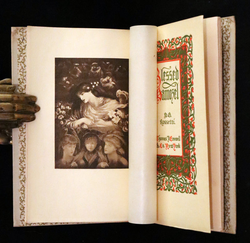 1900 Rare Edition - Blessed Damozel (and Sister Helen) by Pre-Raphaelite Dante Gabriel Rossetti.